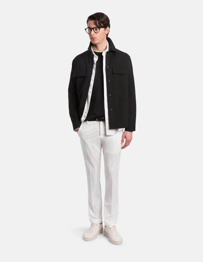 Regular-fit crew-neck T-shirt in jersey