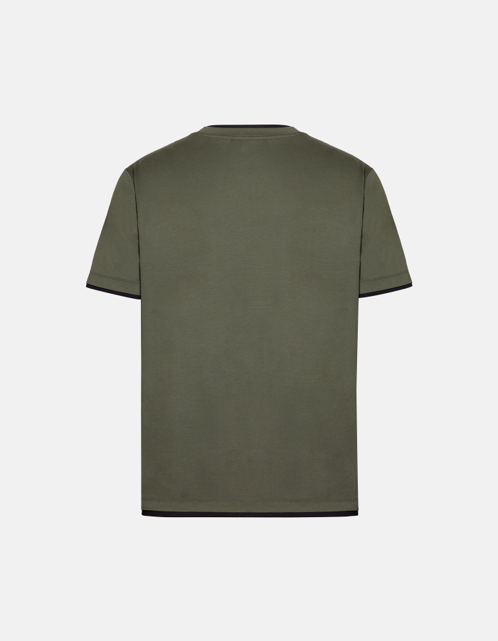 T-shirt girocollo regular in jersey di cotone