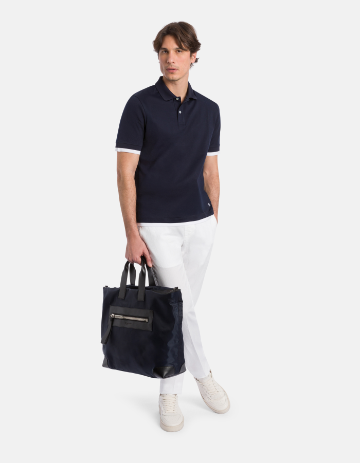 Regular-fit jersey polo shirt