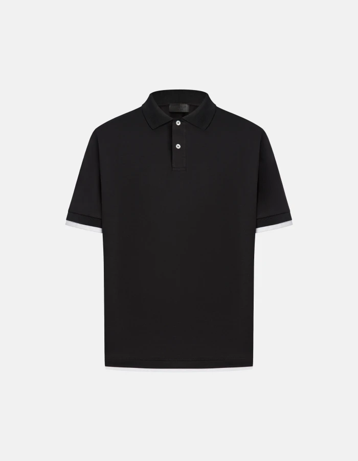 Regular-fit jersey polo shirt