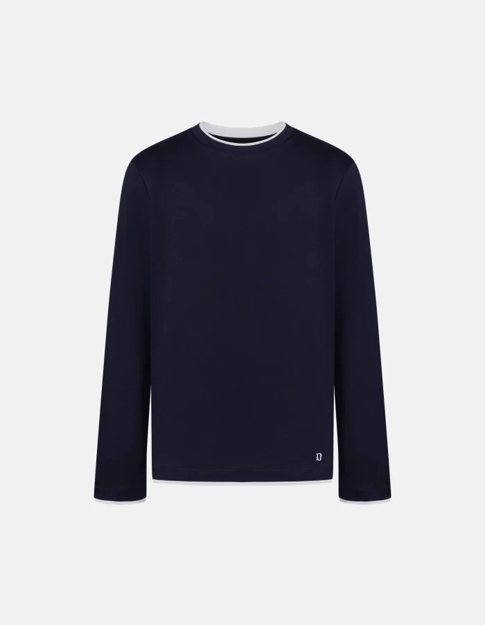 Regular-fit crew-neck T-shirt in jersey