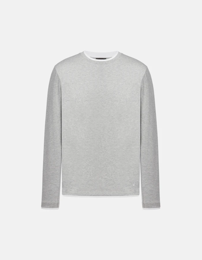 Regular-fit crew-neck T-shirt in jersey