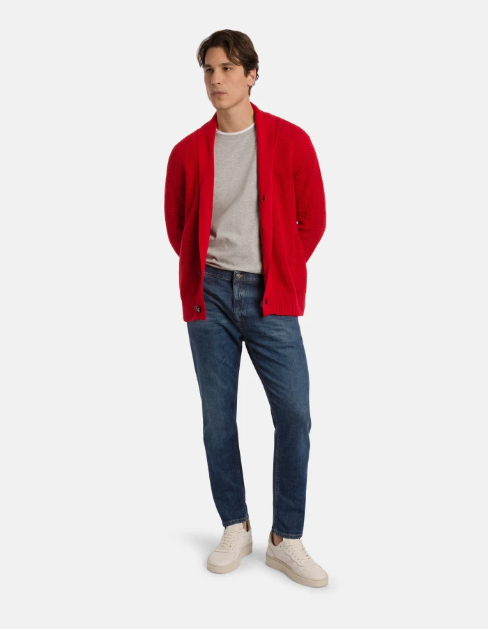 Regular-fit crew-neck T-shirt in jersey