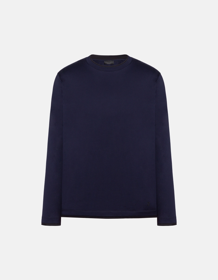 T-shirt girocollo regular in jersey di cotone