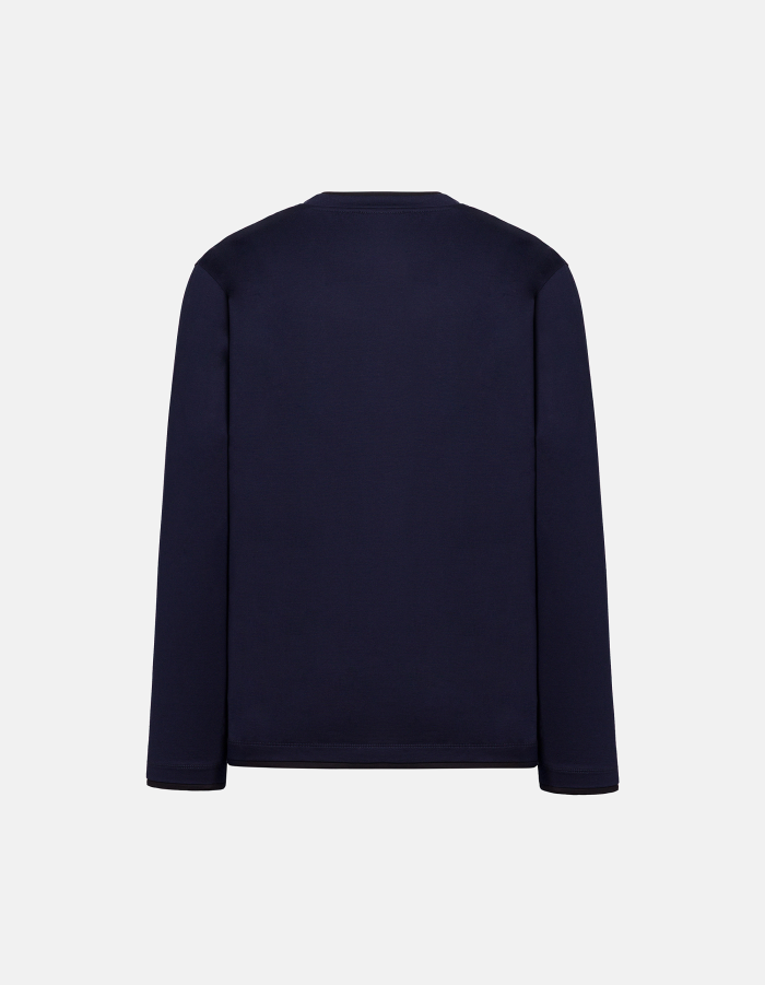 T-shirt girocollo regular in jersey di cotone