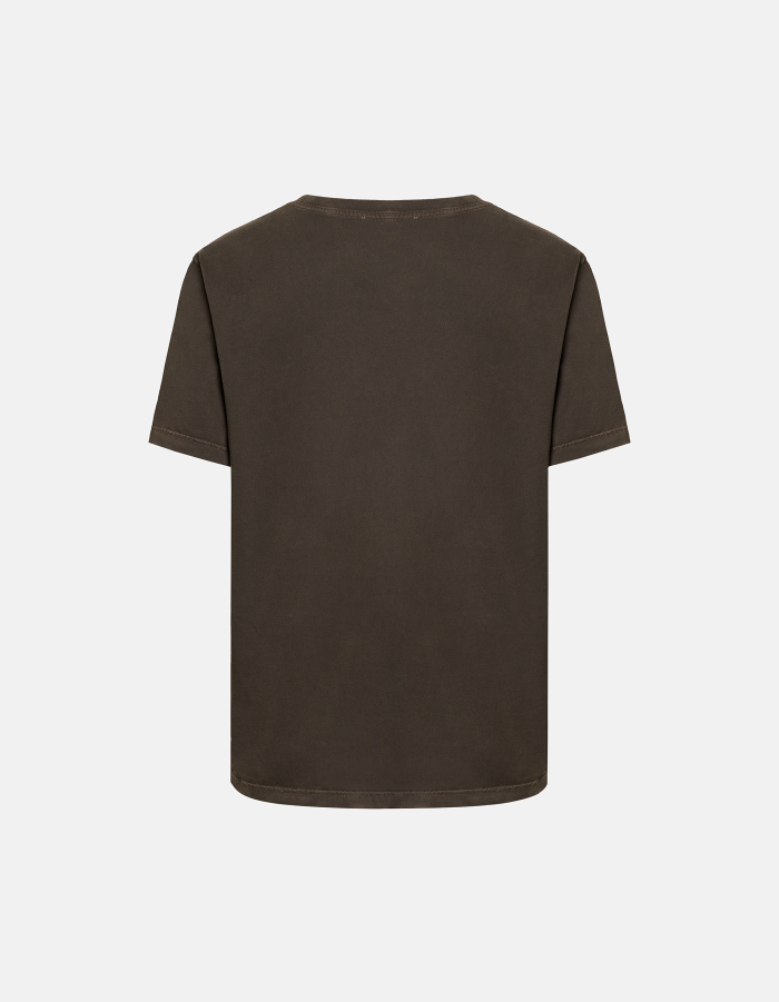 T-shirt girocollo regular in jersey di cotone