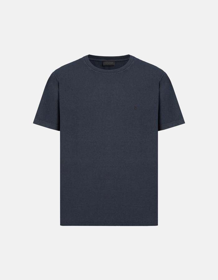 T-shirt girocollo regular in jersey di cotone