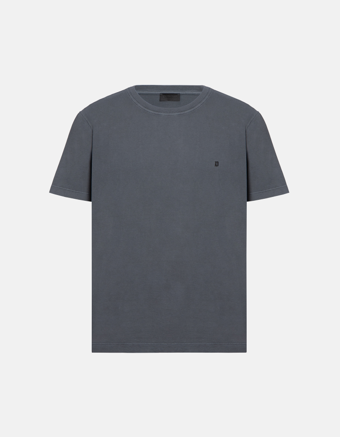 T-shirt girocollo regular in jersey di cotone
