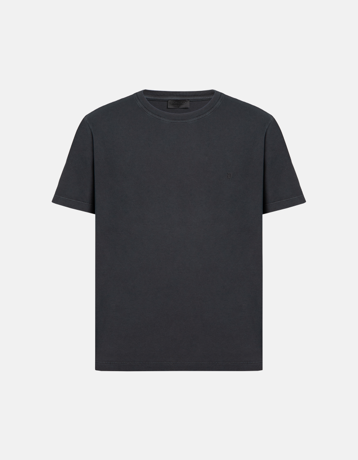 T-shirt girocollo regular in jersey di cotone