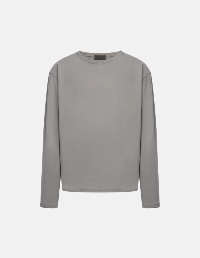 Regular-fit crew-neck T-shirt in jersey