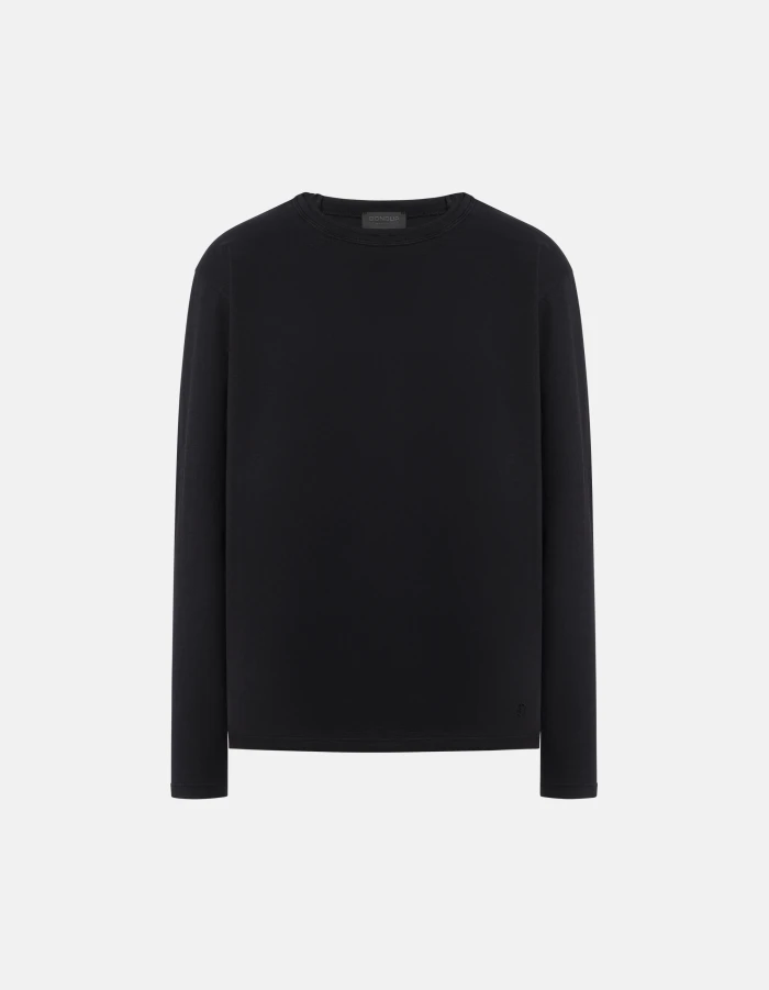 Regular-fit crew-neck T-shirt in jersey