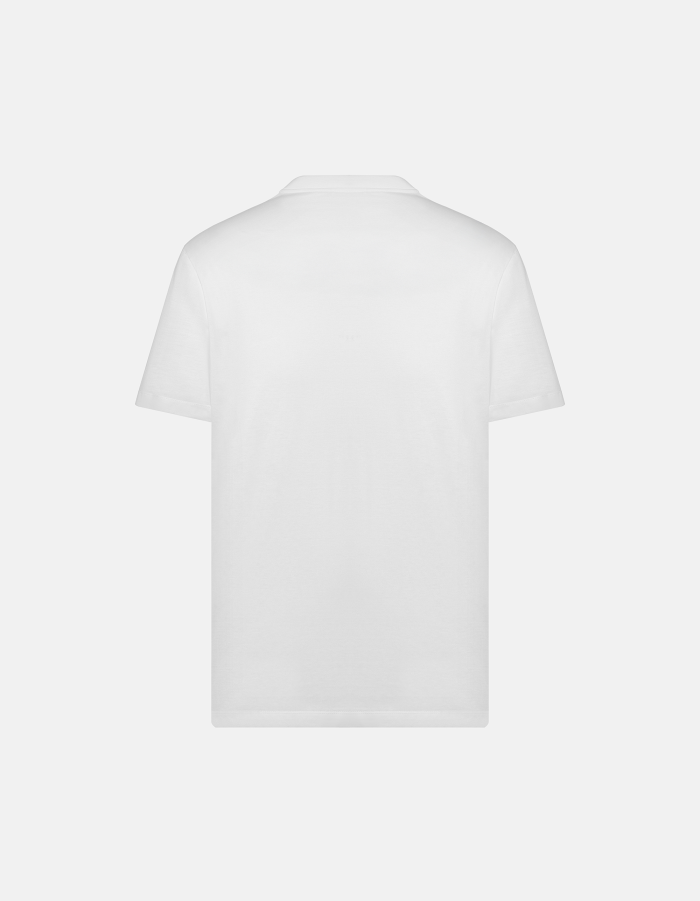 Regular-fit V-neck T-shirt in cotton jersey