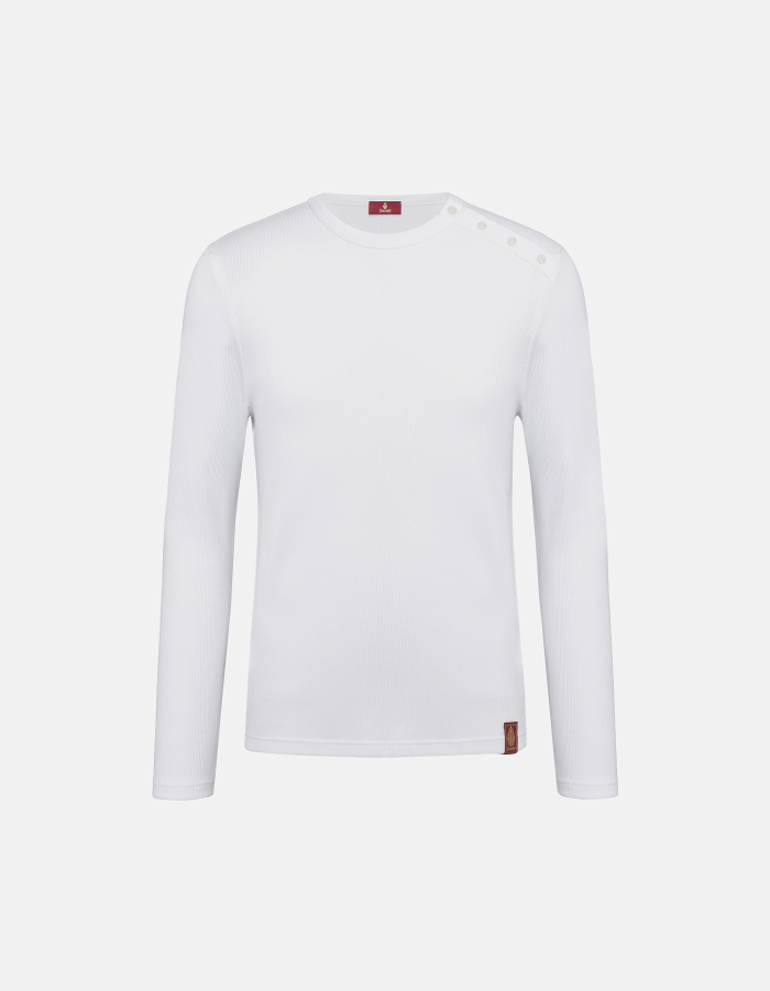 Cotton ribbed T-shirt