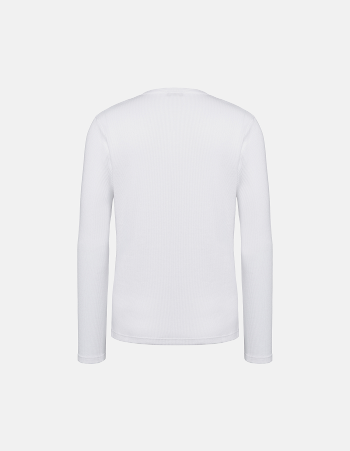 Cotton ribbed T-shirt