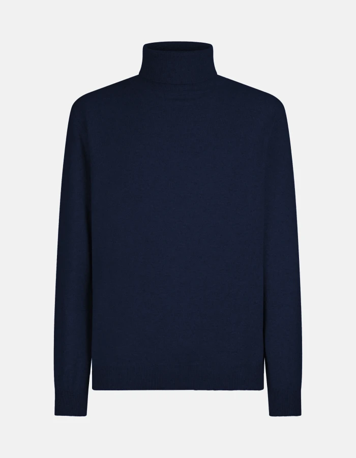 Maglia dolcevita regular in cashmere e seta