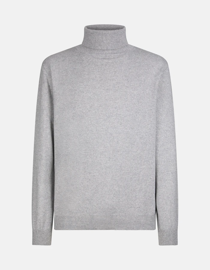 Maglia dolcevita regular in cashmere e seta