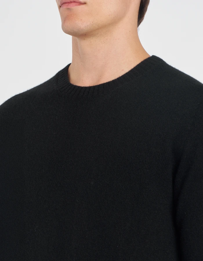 Maglia girocollo regular in misto cashmere