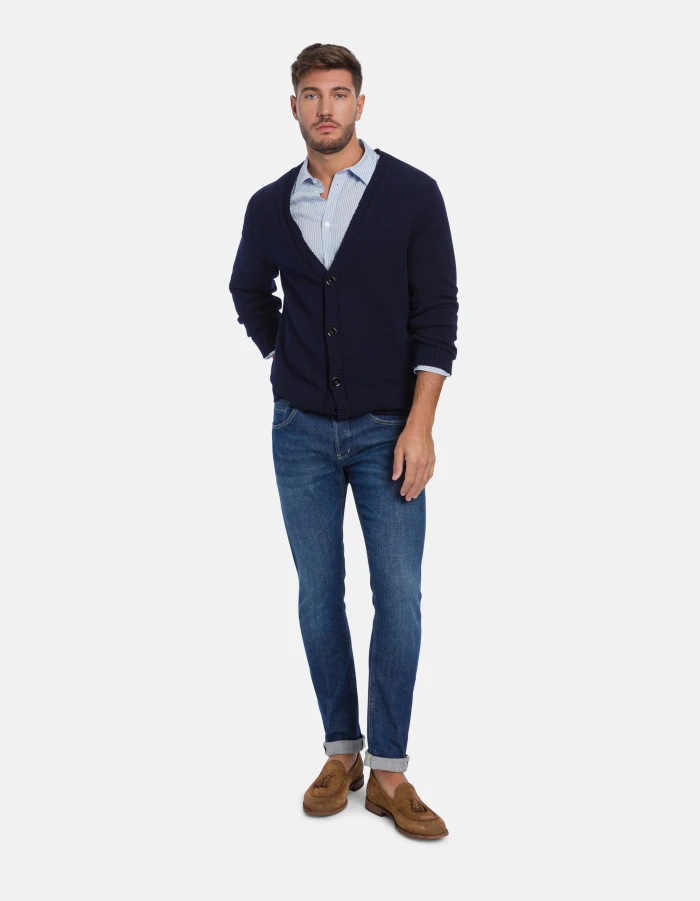 Cardigan in normaler Passform aus Baumwolle