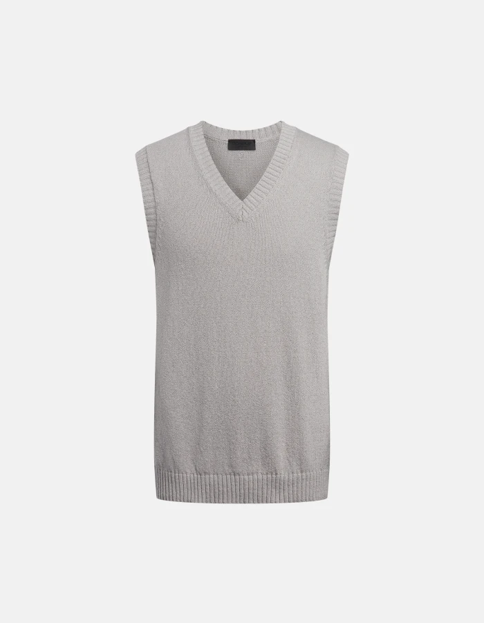 Regular-fit cotton waistcoat