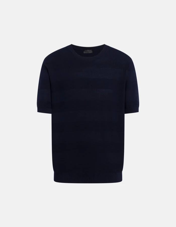 Regular-fit crew-neck T-shirt in cotton