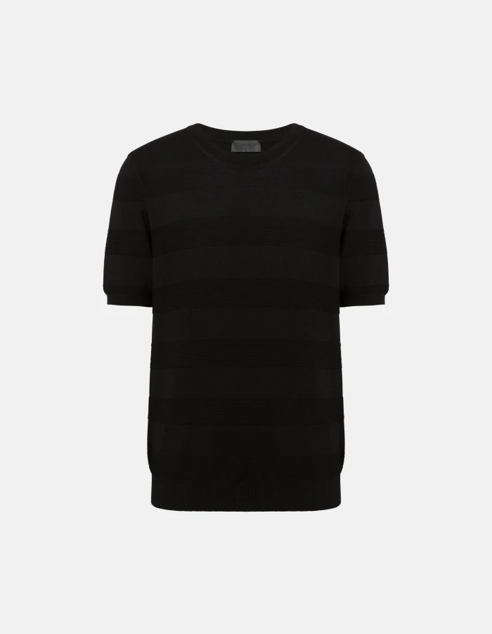 Regular-fit crew-neck T-shirt in cotton