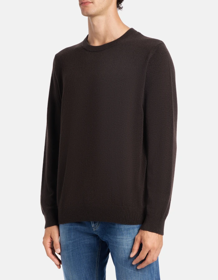 Maglia girocollo regular in lana cashmere