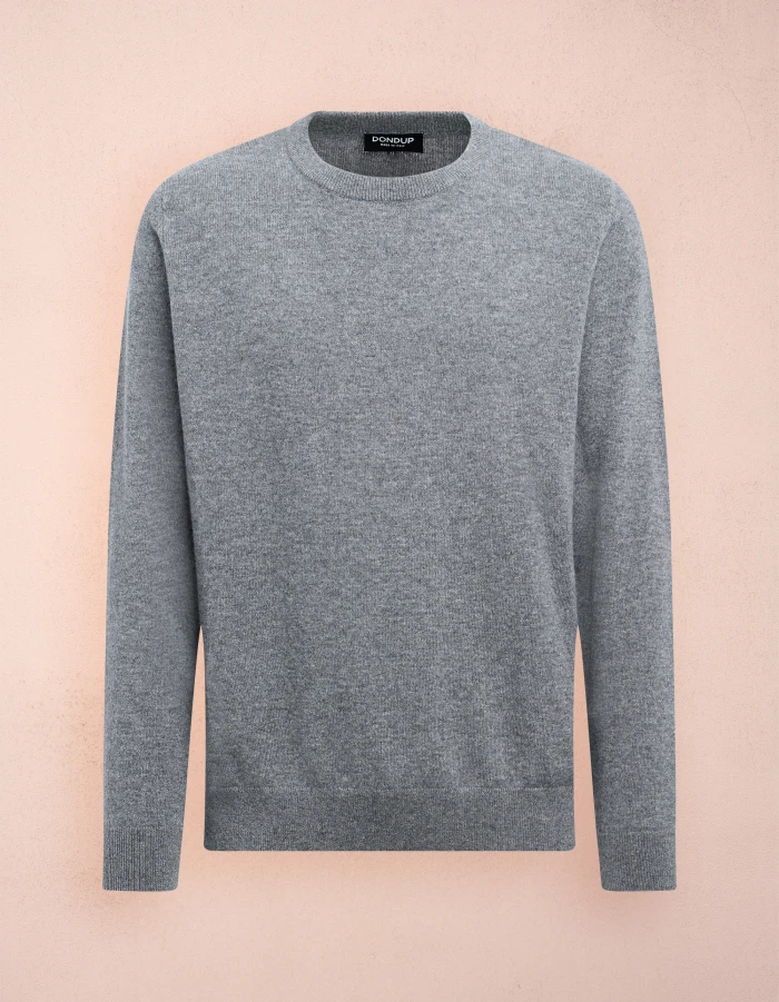 Maglia girocollo regular in lana cashmere