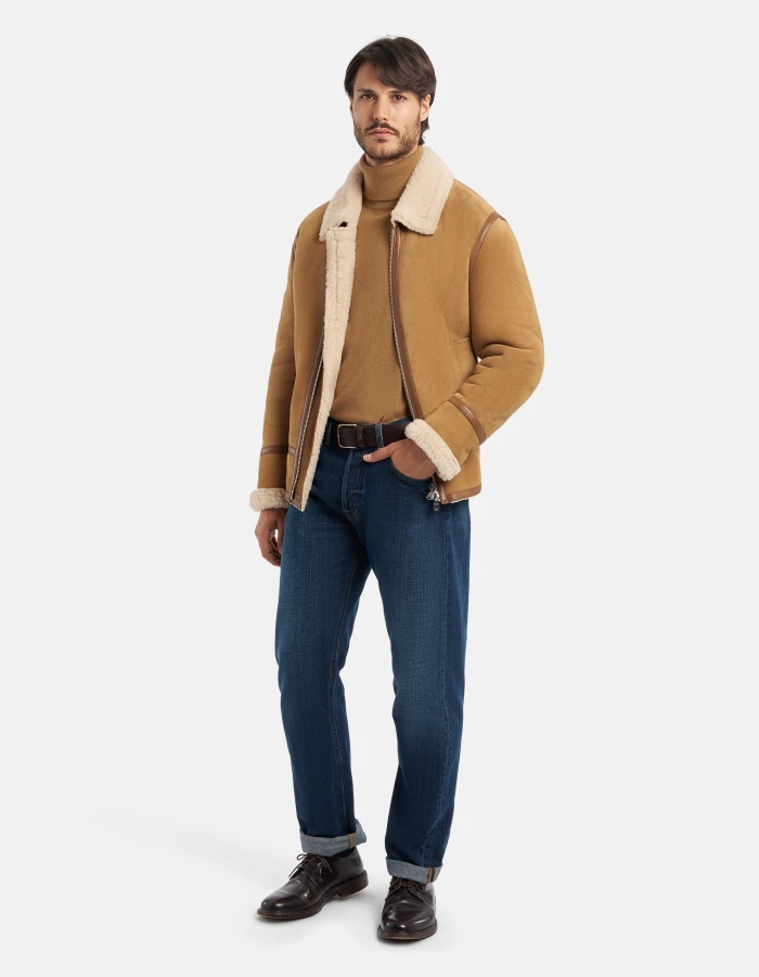 Maglia dolcevita regular in lana cashmere