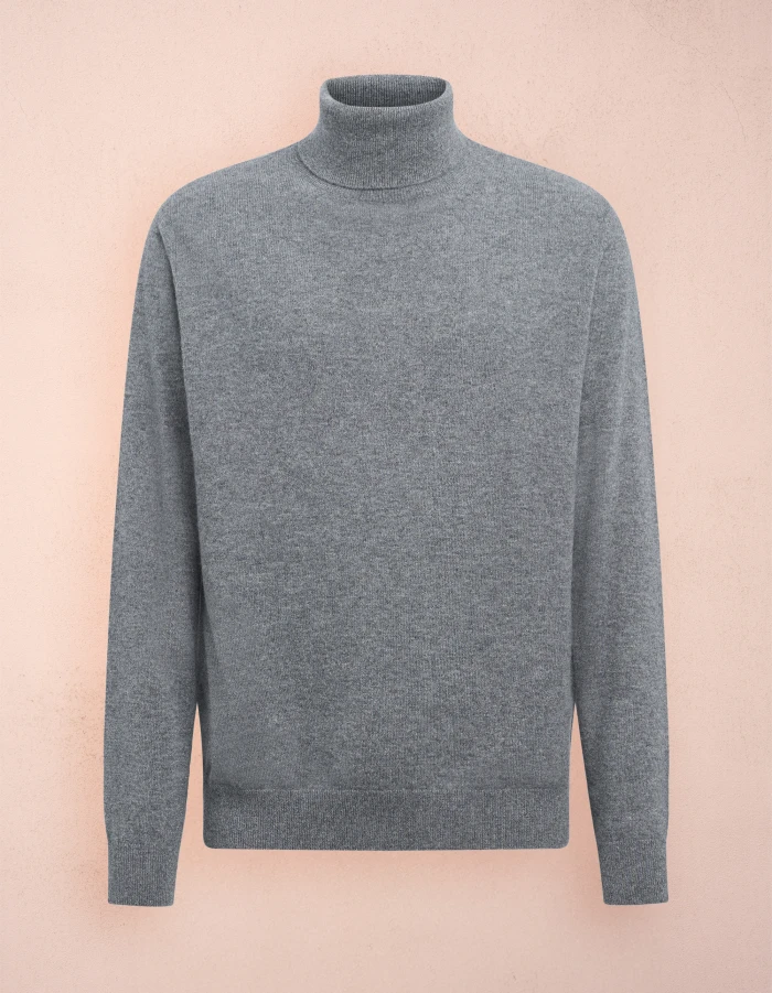 Maglia dolcevita regular in lana cashmere