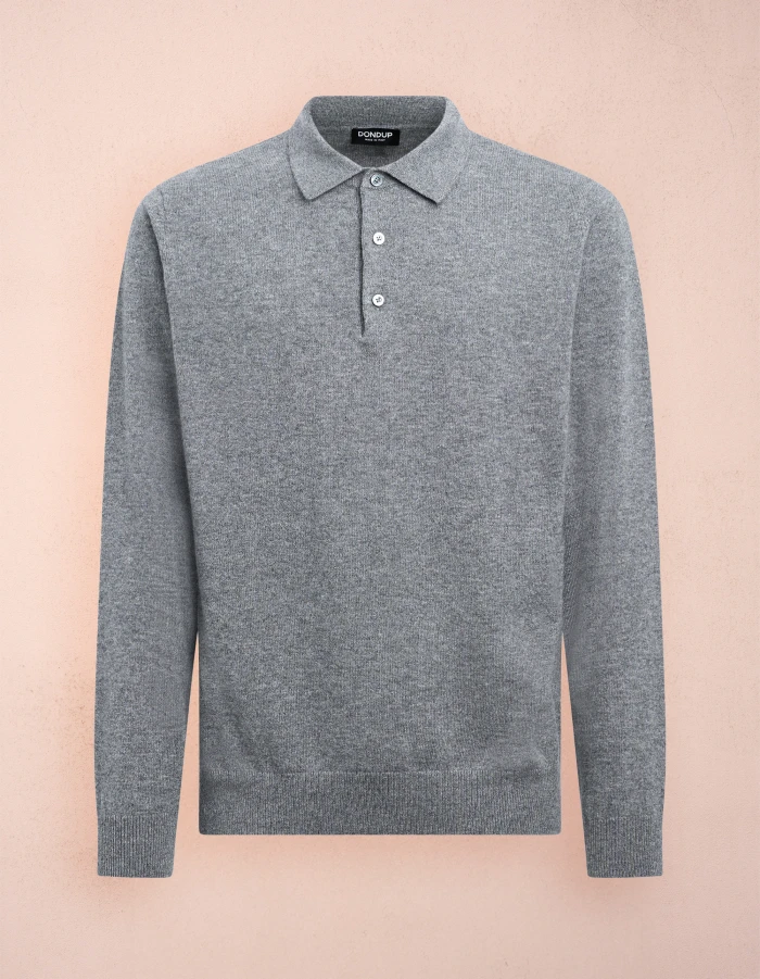 Polo regular in lana cashmere