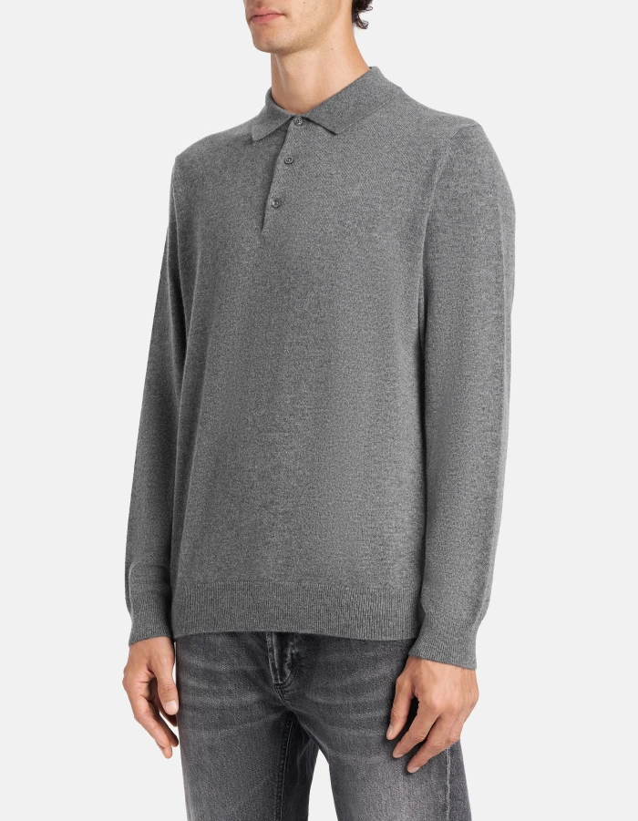 Polo regular in lana cashmere