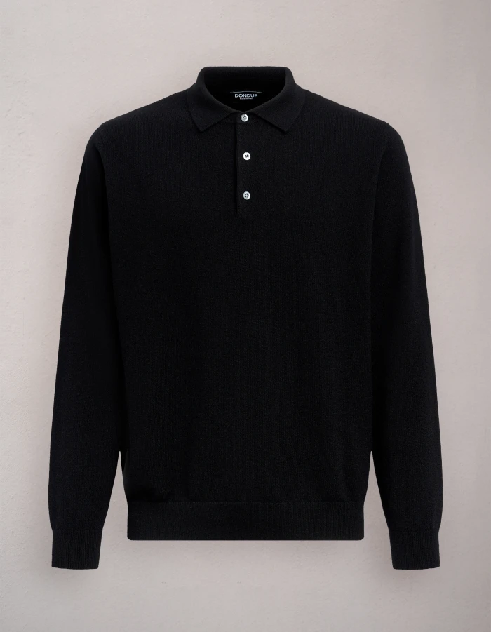 Polo regular in lana cashmere