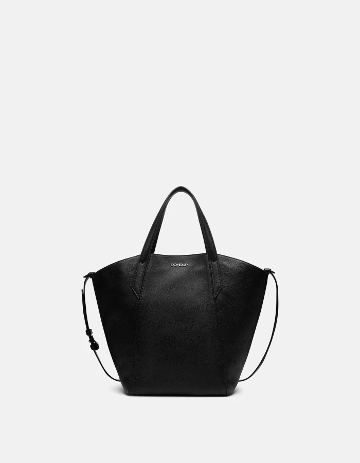 Hammered leather tote bag