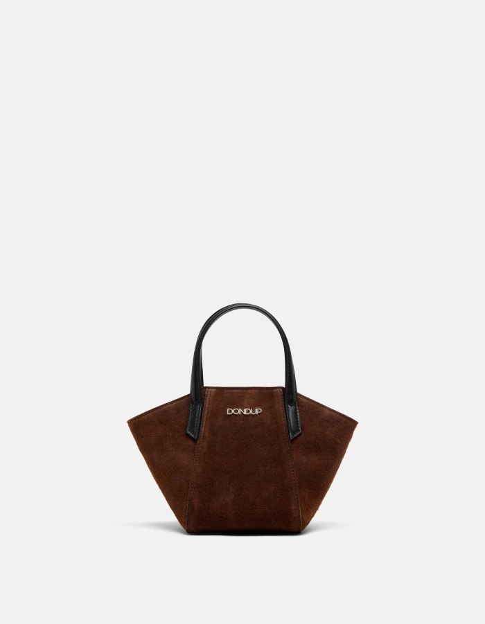 Split leather mini bag