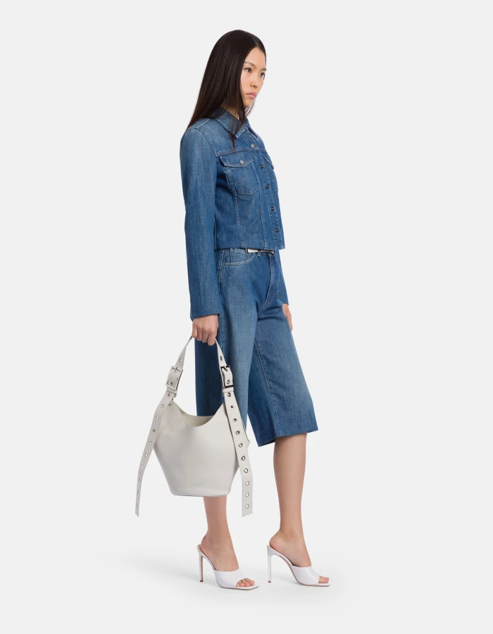 Kleine Hobo Bag aus Leder