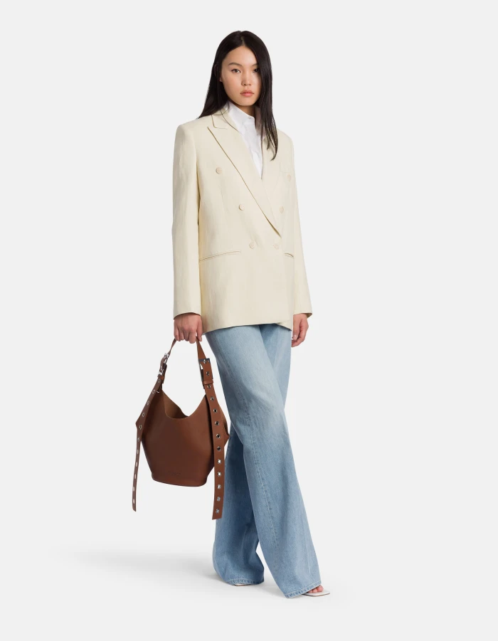 Kleine Hobo Bag aus Leder