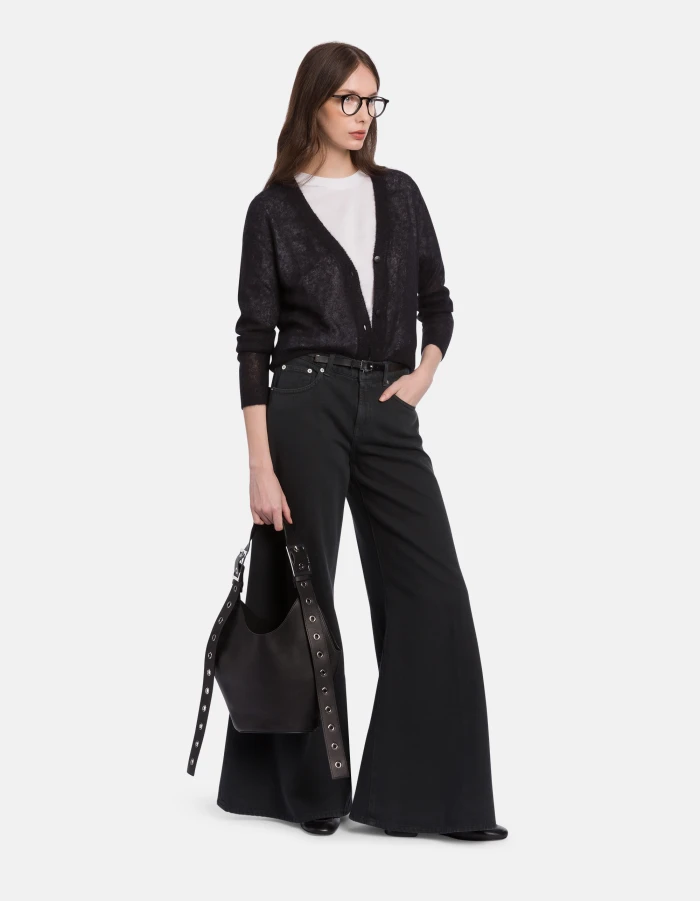 Small leather hobo bag