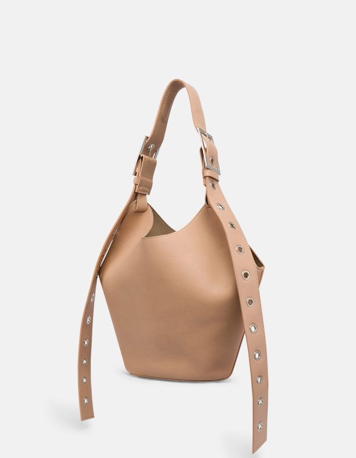 Kleine Hobo Bag aus Leder