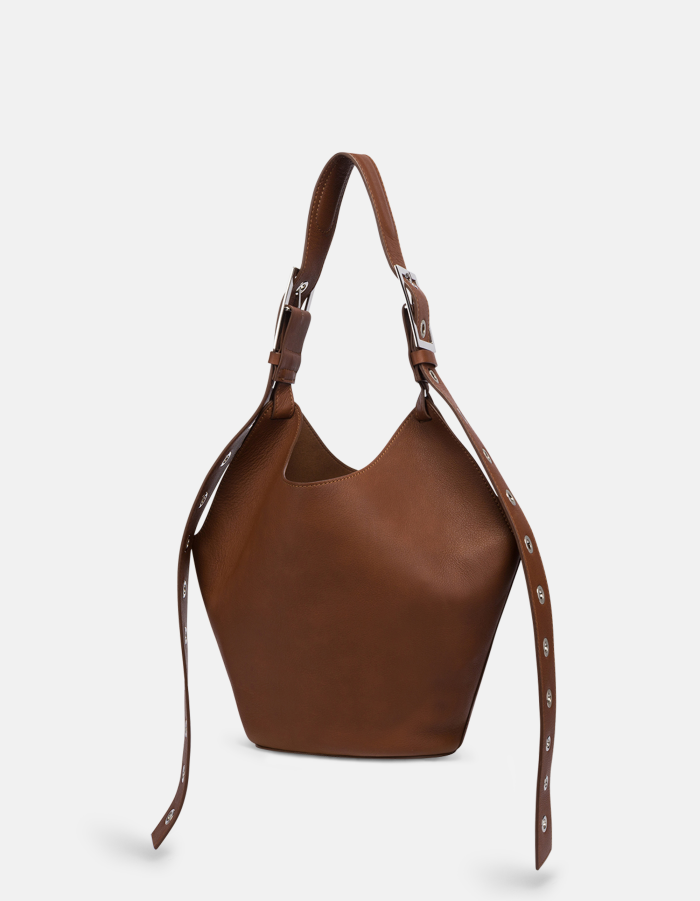 Kleine Hobo Bag aus Leder