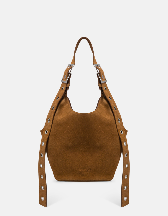 Kleine Hobo Bag aus Spaltleder
