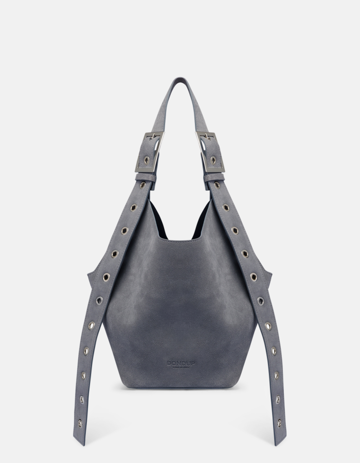 Kleine Hobo Bag aus Spaltleder