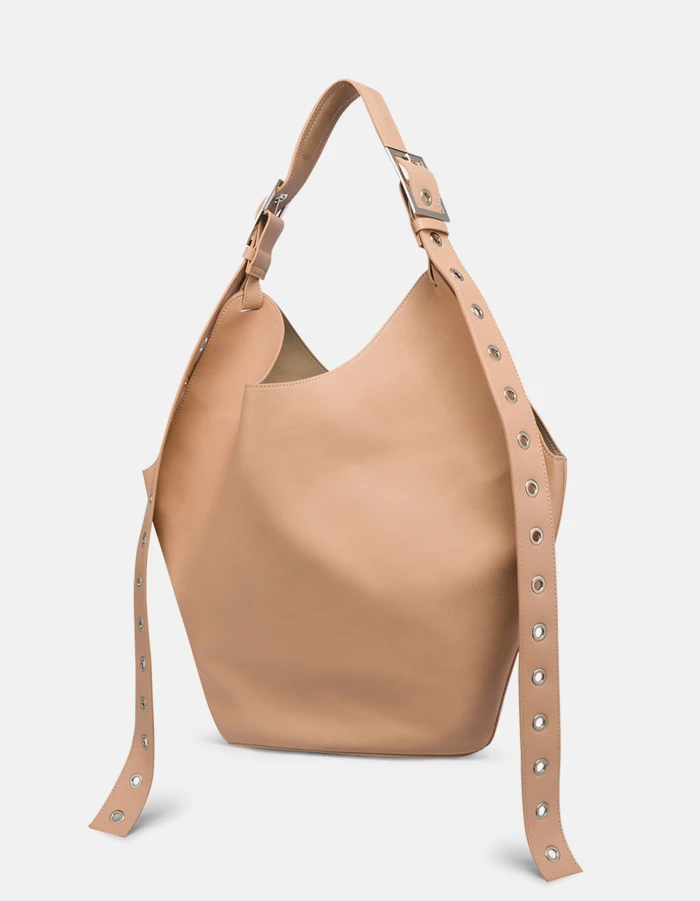 Large leather hobo bag