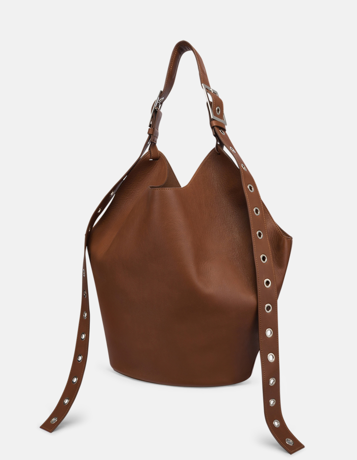 Große Hobo Bag aus Leder