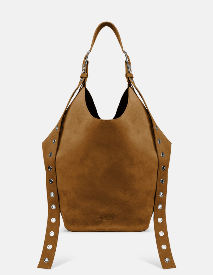 Große Hobo Bag aus Spaltleder