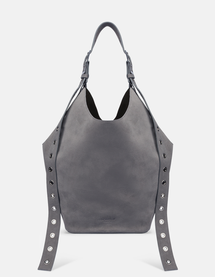 Große Hobo Bag aus Spaltleder