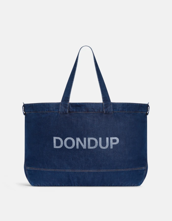 Denim shopping bag