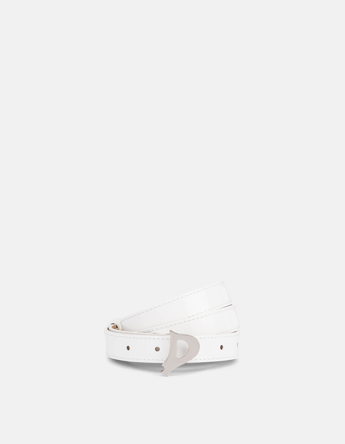 Patent leather belt