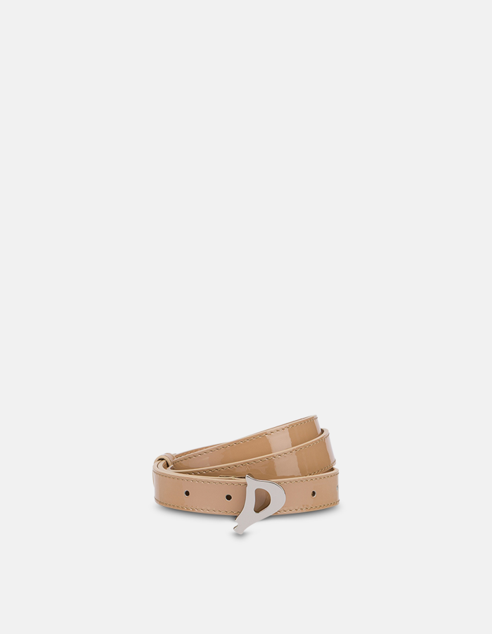 Patent leather belt