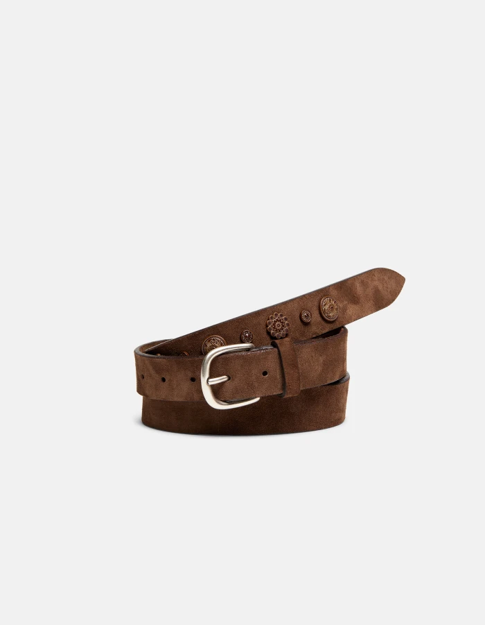 Suede belt