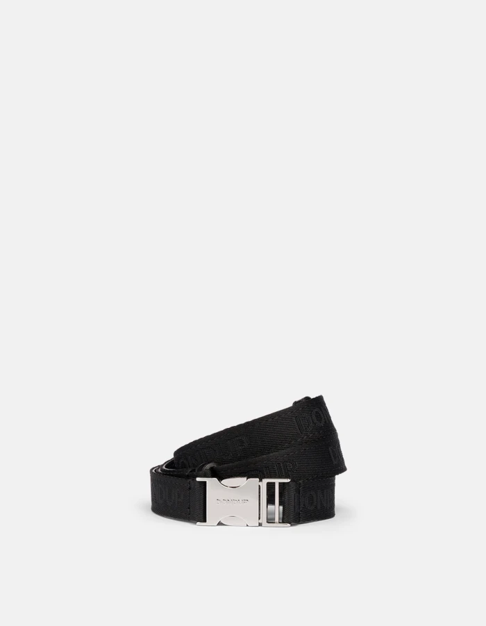 Jacquard ribbon tuck belt